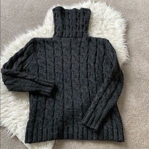 Emerson Fry cable knit turtleneck sweater